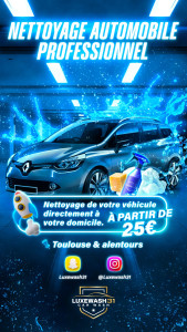 Photo de galerie - Luxewash31 vous propose un service  Nettoyage automobile à domicile?