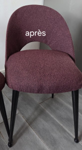 Photo de galerie - Rénovation de chaises 
