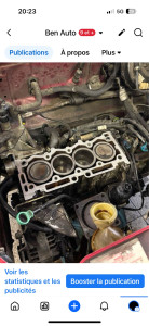 Photo de galerie - Remplacement joint de culasse moteur TU 