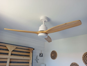 Photo de galerie - Pose de ventilateur de plafond.