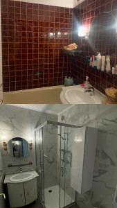 Photo de galerie - Rénovation intégrale d’une salle de bain 