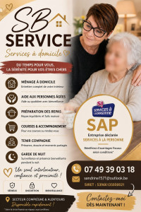 Photo de galerie - Ménage aide a la préparation des repas 
garde de nuit ou de jour etc