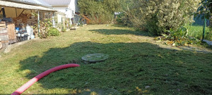 Photo de galerie - Tonte débroussaillage Karcher sur terrasse 
