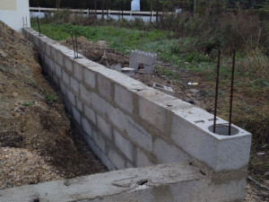 Photo de galerie - Construction des murs 