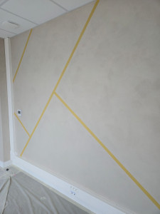 Photo de galerie - Creation de motif et application de peinture bicarbonater