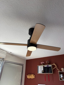 Photo de galerie - Pose d’un ventilateur de plafond