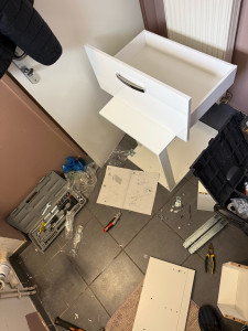 Photo de galerie - Changement meuble lavabo 