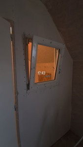Photo de galerie - Création fenêtre dans une cloison placo 