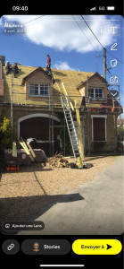 Photo de galerie - Rénovation de couverture en tuiles plates à St Remy les Chevreuse 