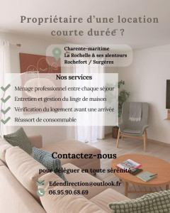 Photo de galerie - Ménage entre chaque location courte durée. 