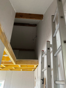 Photo de galerie - Isolation + placo , murs et plafond 