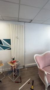 Photo de galerie - Déplacement de bouton + rebouchage de troue 