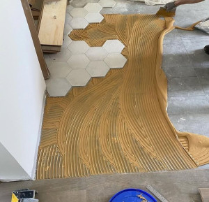 Photo de galerie - Pose de parquet - Revêtement de sol