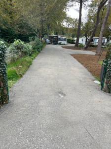 Photo de galerie - Création d’accès + étalage de terre végétale ainsi que sa pelouse 