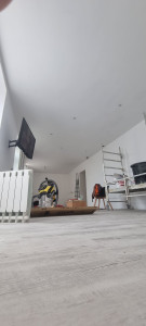 Photo de galerie - Pose de plaque de plâtre, bandes a joints, ponçage et peintures. 