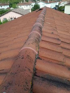 Photo de galerie - Faîtage refais avec silicones étanche. 