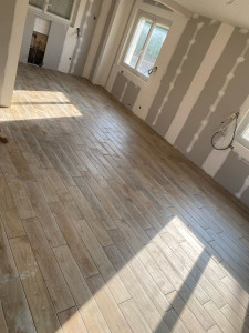 Photo de galerie - Carrelage pose parquet 