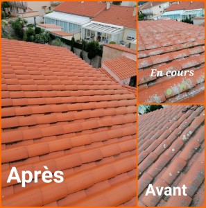 Photo réalisation - Couverture - Toiture - La Main Verte - Perpignan (Haut Vernet 1) : Nettoyage toiture 