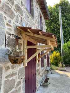 Photo de galerie - Conception d’une marquise bois 