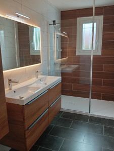 Photo de galerie - Création salle de bains 
