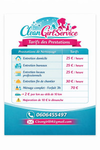 Photo de galerie - Grille tarifaire 