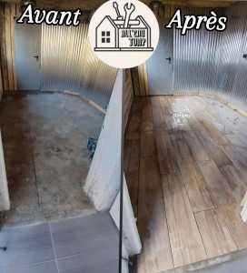 Photo de galerie - Pose de carrelage pour un futur bar