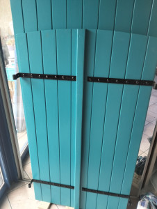 Photo de galerie - Réalisation de volets + peinture 