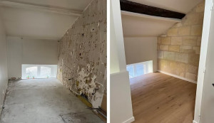 Photo de galerie - Parquet, placo, peinture