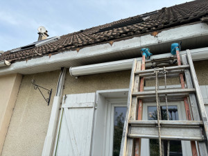 Photo de galerie - Rénovation boiseries et remplacement gouttière