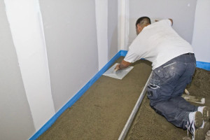 Photo de galerie - Chape et pose carrelage 