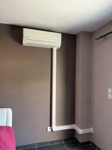 Photo de galerie - Pose de l’unité intérieure 2,5 kW Panasonic 