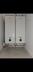 Photo de galerie - Mise en place de chauffaux extra plat 120 litres 