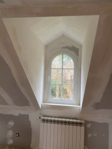 Photo de galerie - Placage BA13 autour des fenêtre du manoir ,Normandie 14