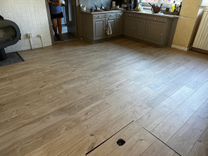 Photo de galerie - Pose de parquet bois
