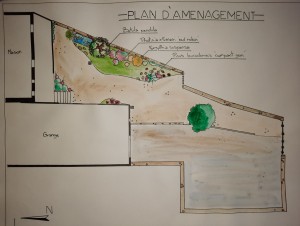 Photo de galerie - Exemple de plan d'aménagement réalisé par moi-même, possibilité de vous faire également un plan et un aperçu 3D