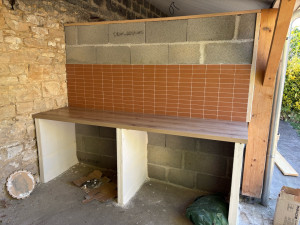 Photo de galerie - Création d’une cuisine extérieure 