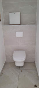 Photo de galerie - Pose d'un wc suspendu 
