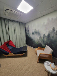 Photo de galerie - Réfection d'une salle de repos en entreprise 
