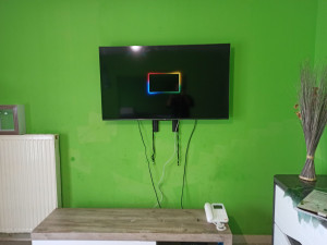 Photo de galerie - Installation de tv au mur 