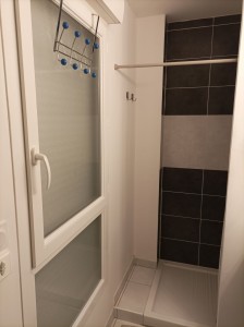 Photo de galerie - Création salle de bain douche à l'italienne
plomberie
carrelage
placo 
électricité 