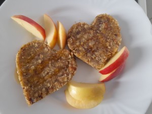 Photo de galerie - Pancake avoine en forme de cœur  pour un bon petit déjeuner ❤?