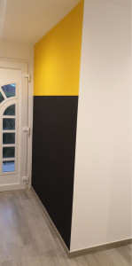 Photo de galerie - Tapisserie et peinture murale 