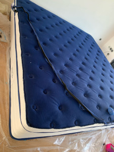 Photo de galerie - étape 1 enserrage des mousses 