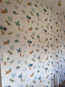 Photo de galerie - Pose de papier intisse avec raccord 