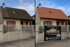 Photo de galerie - Nettoyage toiture professionnel  avec peinture  pour un effet neuf .
Merci pour la confiance ?