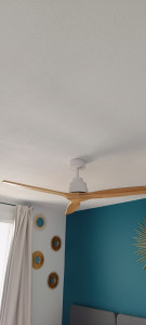 Photo de galerie - Pose d'un ventilateur pour plafond sans éclairage 