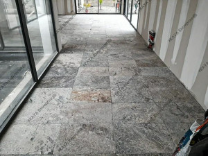 Photo de galerie - Maison individuelle neuve- réalisation de l'ensemble de la pose du carrelage
