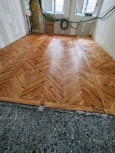 Photo de galerie - Pose de parquet - Revêtement de sol