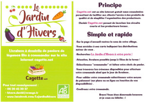 Photo de galerie - Flyer explicatif commande de légumes sur cagette.net