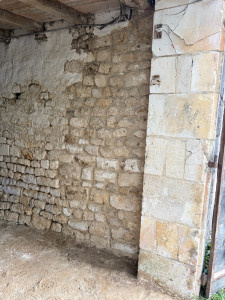 Photo de galerie - Pose de moellons avec finition 